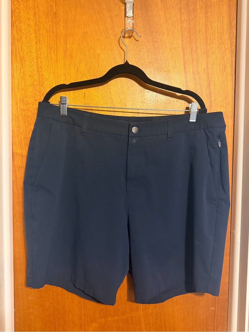 Lululemon athletica Navy Flat-Front Golf Shorts